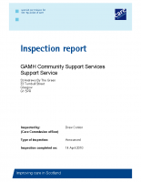 Care Inspectorate Inspection Report 2010